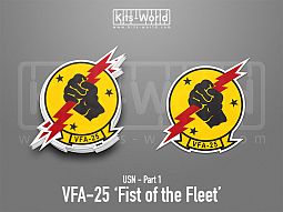 Kitsworld SAV Sticker - US Navy - VFA-25 Fist of the Fleet 